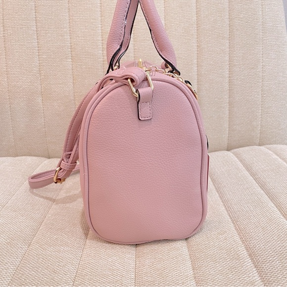 NEW Juicy Couture Pink Dusty Blush Be Classic Satchel Bag with Rhinestone Logo - Picture 5 of 7